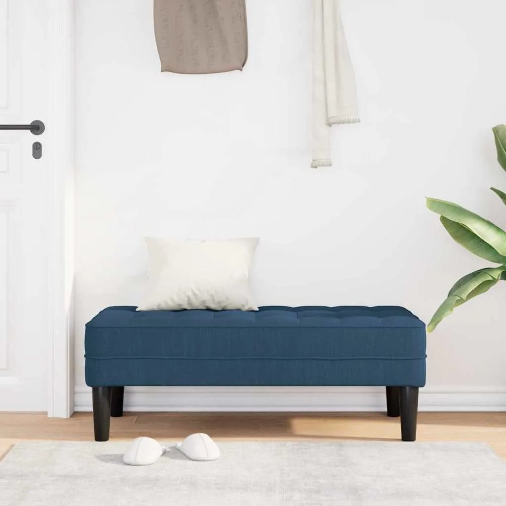 vidaXL παγκάκι Μπλε 113 x 57 x 39 εκ. ύφασμα