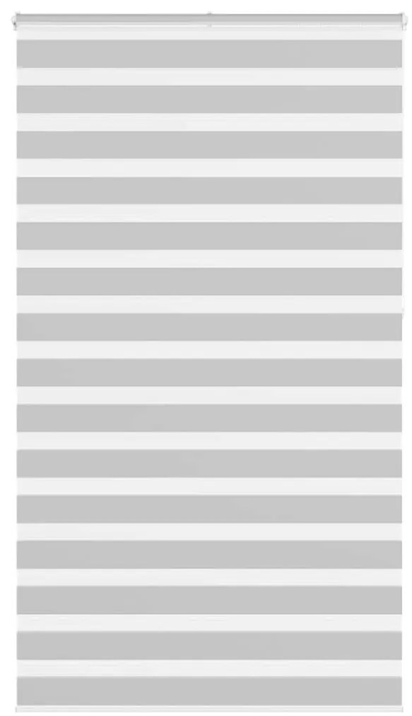 vidaXL Ζέβρα τυφλή Ανοιχτό Γκρι Πλάτος υφάσματος 120,9 εκ. Πολυεστέρας