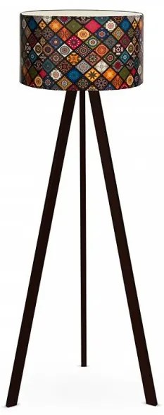 Φωτιστικό Δαπέδου Rosling Mdf- Ύφασμα Pvc Μαύρο-πολύχρωμο 38x21x140εκ GP029-0001,12 Megapap-GP029-0001,12-Πολύχρωμο GP029-0001,12