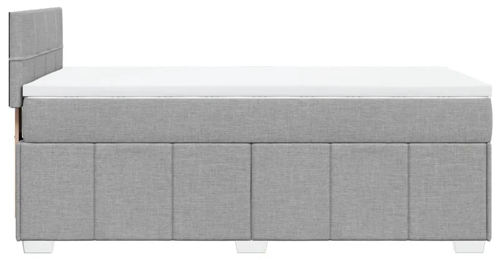 ΚΡΕΒΑΤΙ BOXSPRING ΜΕ ΣΤΡΩΜΑ ΑΝΟΙΧΤΟ ΓΚΡΙ 90X200 ΕΚ. ΥΦΑΣΜΑΤΙΝΟ 3289251