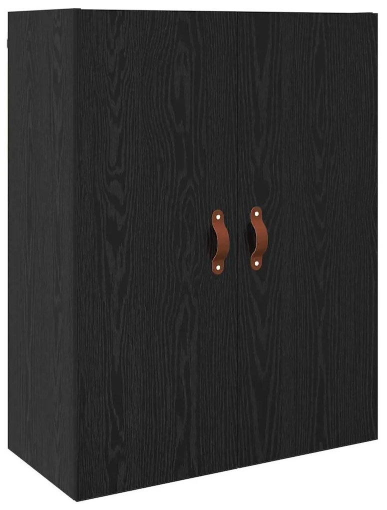 vidaXL Ντουλάπα Τοίχου Επιτοίχιο Μαύρη Οξυά 69,5 x 34 x 90 εκ.