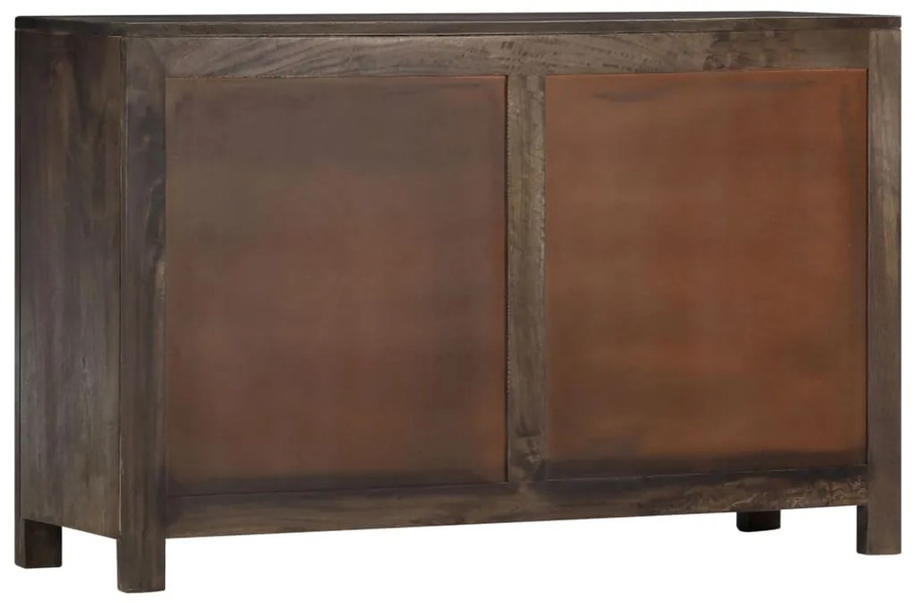 vidaXL Ντουλάπι με Σκαλιστό Σχέδιο 110x35x70 εκ. από Μασίφ Ξύλο Μάνγκο