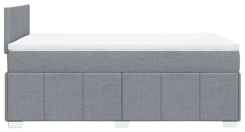 ΚΡΕΒΑΤΙ BOXSPRING ΜΕ ΣΤΡΩΜΑ ΑΝΟΙΧΤΟ ΓΚΡΙ 120X190 ΕΚ. ΥΦΑΣΜΑΤΙΝΟ 3287000