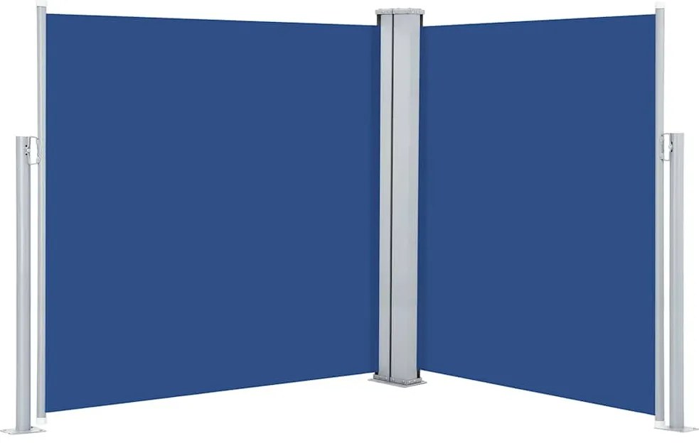 vidaXL Σκίαστρο Πλαϊνό Συρόμενο Μπλε 140 x 600 εκ.