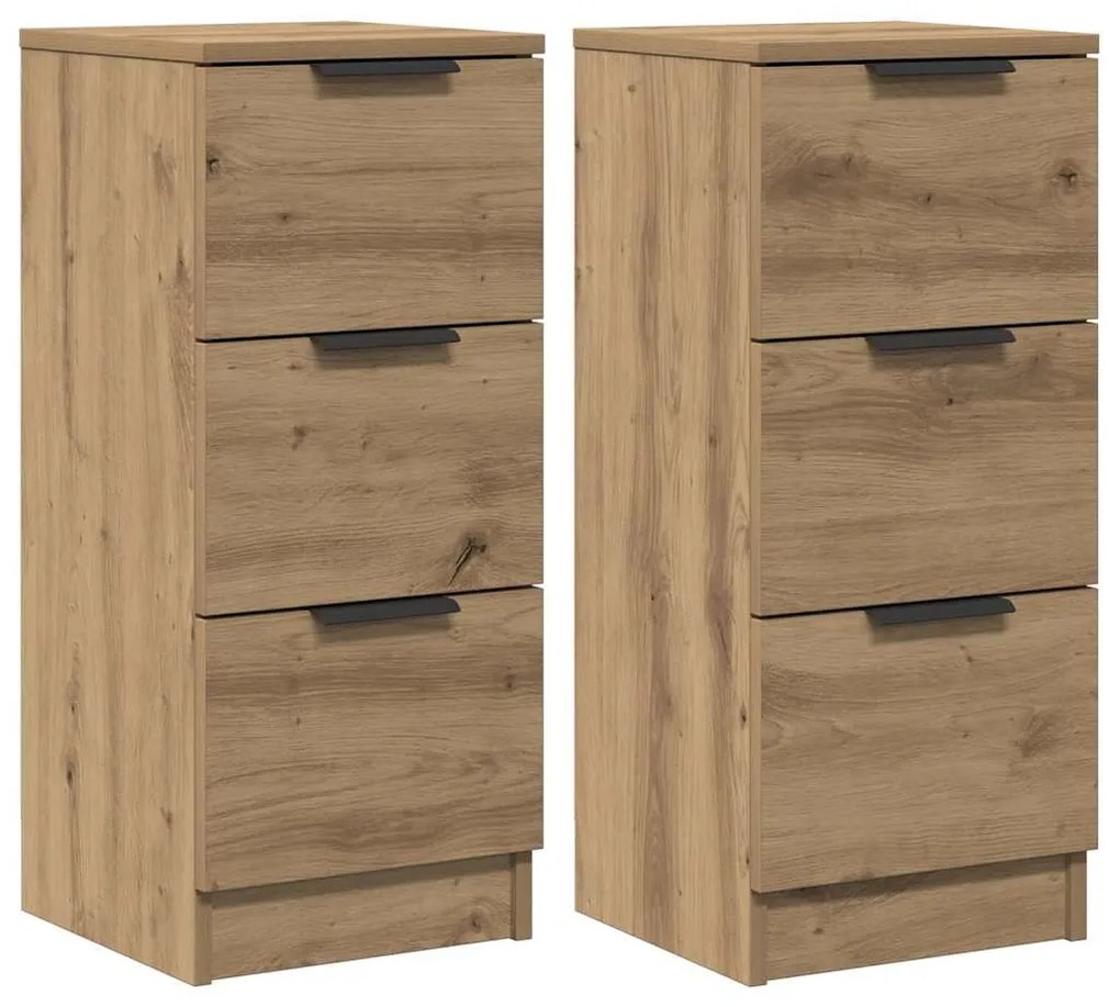 vidaXL Sideboards 2 τεμάχια Artisan Oak 30x30x70cm Κατασκευασμένο ξύλο