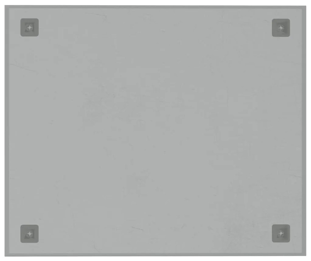 vidaXL Πίνακας Επιτοίχιος Μαγνητικός Λευκός 60 x 50 εκ. Ψημένο Γυαλί