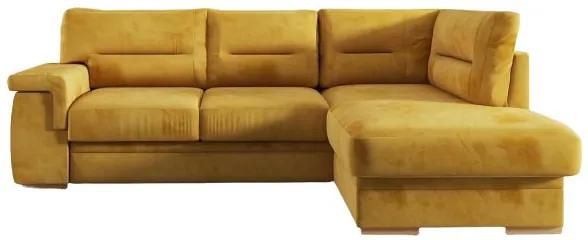 Γωνιακός καναπές κρεβάτι Vanty με αποθηκευτικό χώρο, κίτρινο 252x178x90cm Δεξιά γωνία – MAT-TED-0011