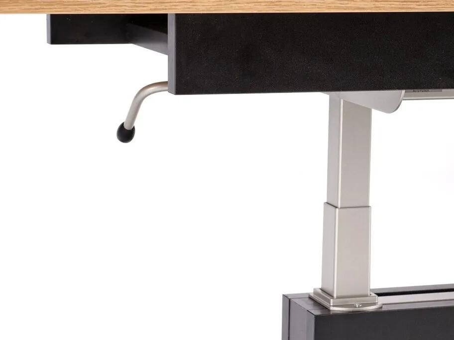 Πολυμορφικό τραπέζι σαλονιού Houston 1253, Μαύρο, Wotan δρυς, 56x70x126cm, 48 kg, Πλαστικοποιημένη μοριοσανίδα, Γωνιακό | Epipla1.gr
