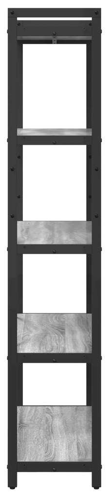 vidaXL Βιβλιοθήκη Γκρι sonoma 80 x 30 x 153 εκ Επεξεργασμένο ξύλο