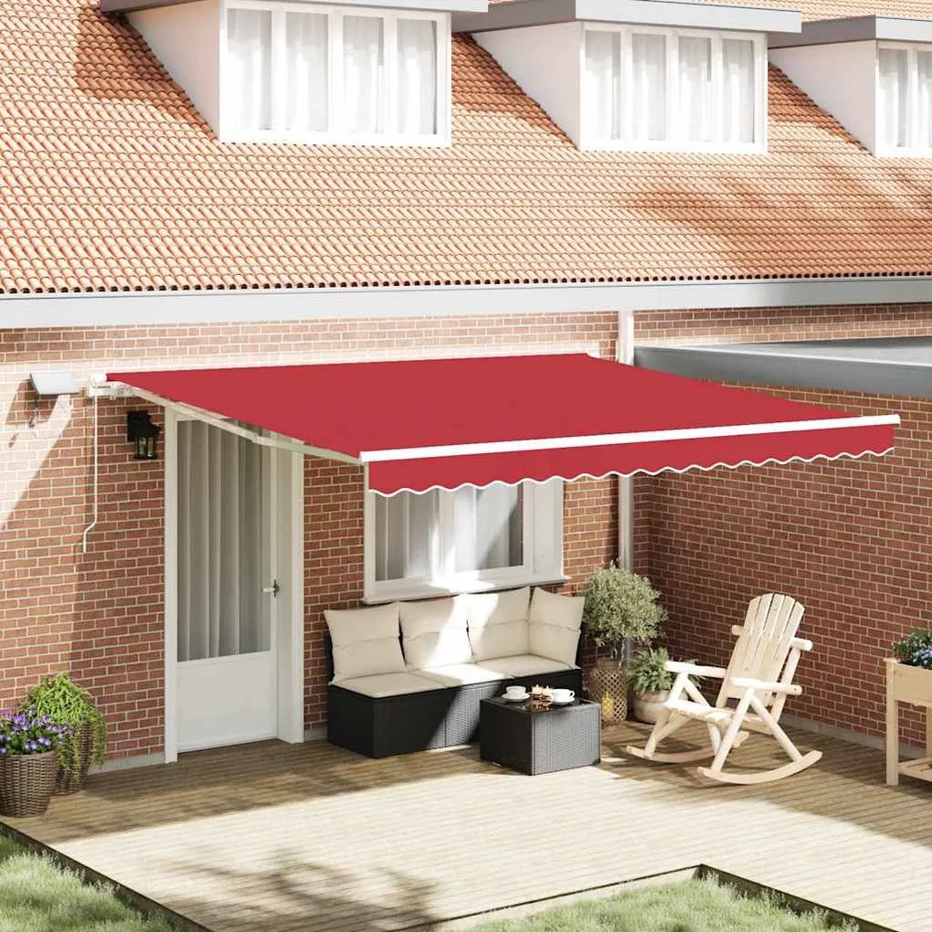 vidaXL Σκηνίτσα Αναδιπλούμενη with 400 x 350 εκ Κόκκινο