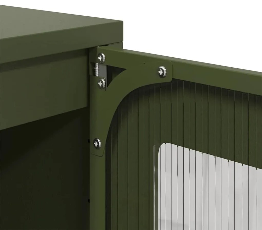 Ντουλάπι Λαδί 100,5x39x107 εκ. από Χάλυβα Ψυχρής Έλασης 853426