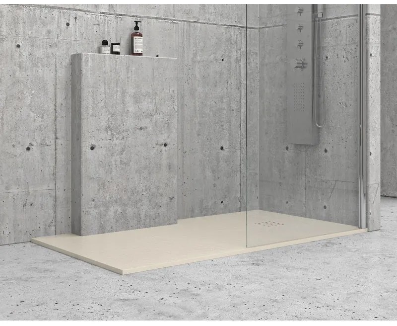 Ντουζιέρα τετράγωνη υψηλής αντοχής PIETRA Cream KARAG 90x90x2,5cm
