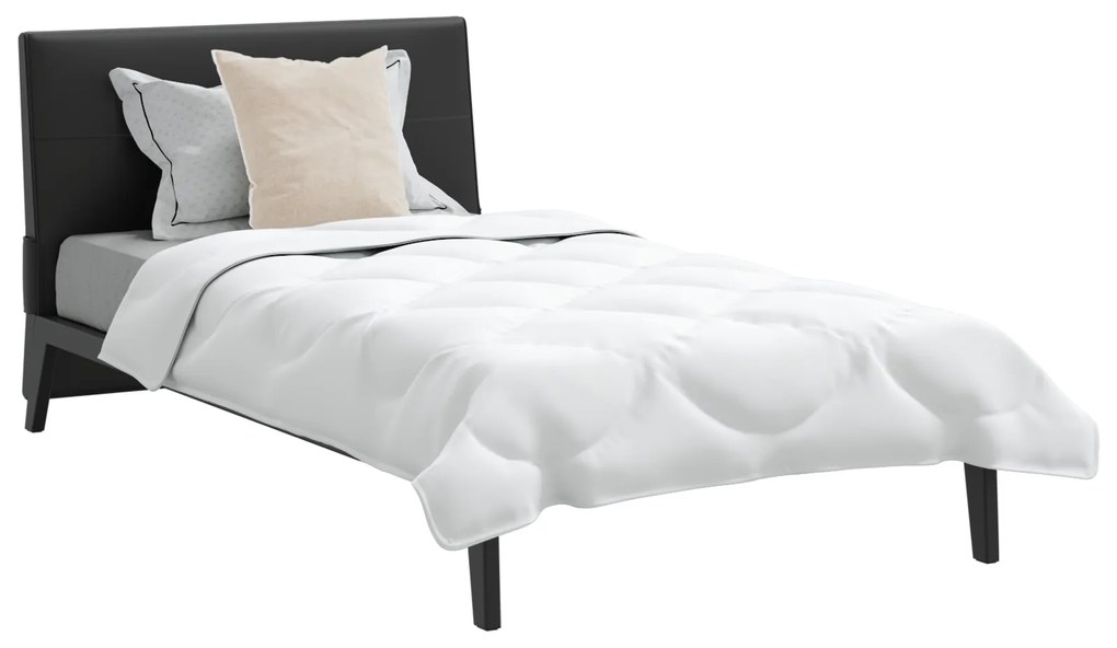 vidaXL Πάπλωμα με μαξιλάρι 2 pcs Λευκό 140 x 220 cm Μικροΐνες