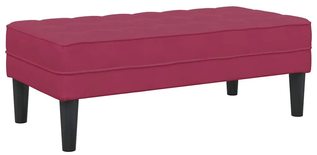 vidaXL Σετ Καναπέ 2 pcs Μπορντό 173 x 131 x 67 εκ Βελούδο