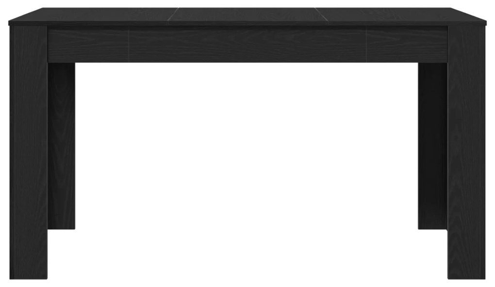 vidaXL Τραπέζι Τραπεζαρίας Μαύρο Δρυς 140x74,5x76 εκ. Φτιαγμένο από ξύλο
