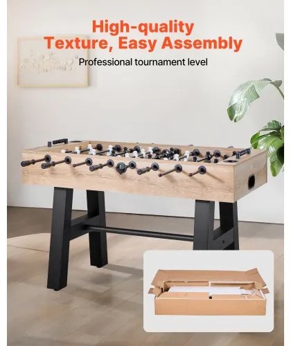 VEVOR 140 cm Foosball Soccer Game Table Standard Size Foosball Table for Home