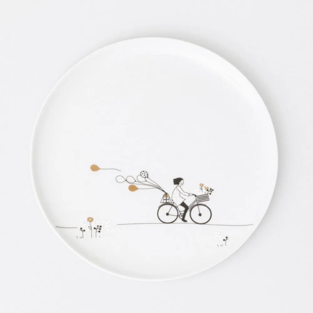 Πιάτο Πορσελάνινο Cycling RD0017931 Φ15cm White Raeder Πορσελάνη