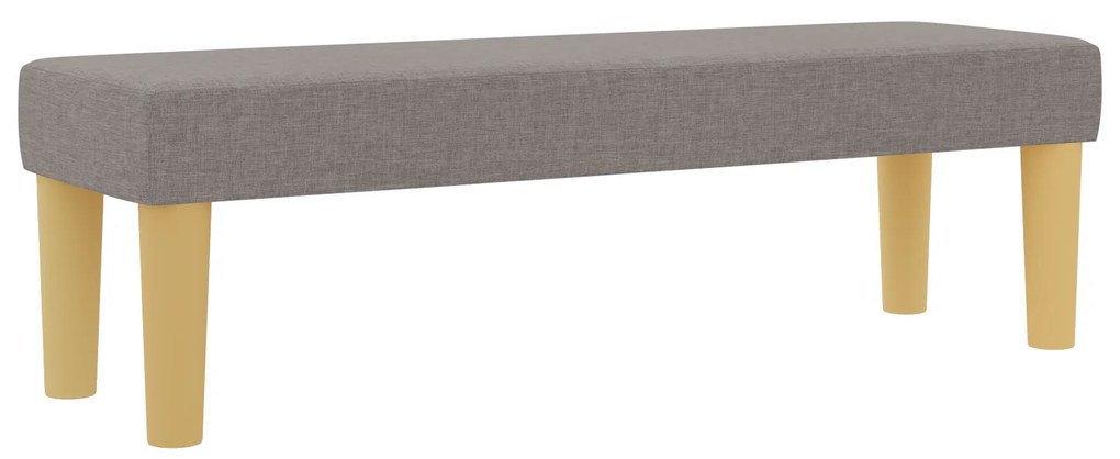 vidaXL Κρεβάτι με στρώμα και πάγκο Ταπέζιο 120x200 εκ. Υφασμάτινο