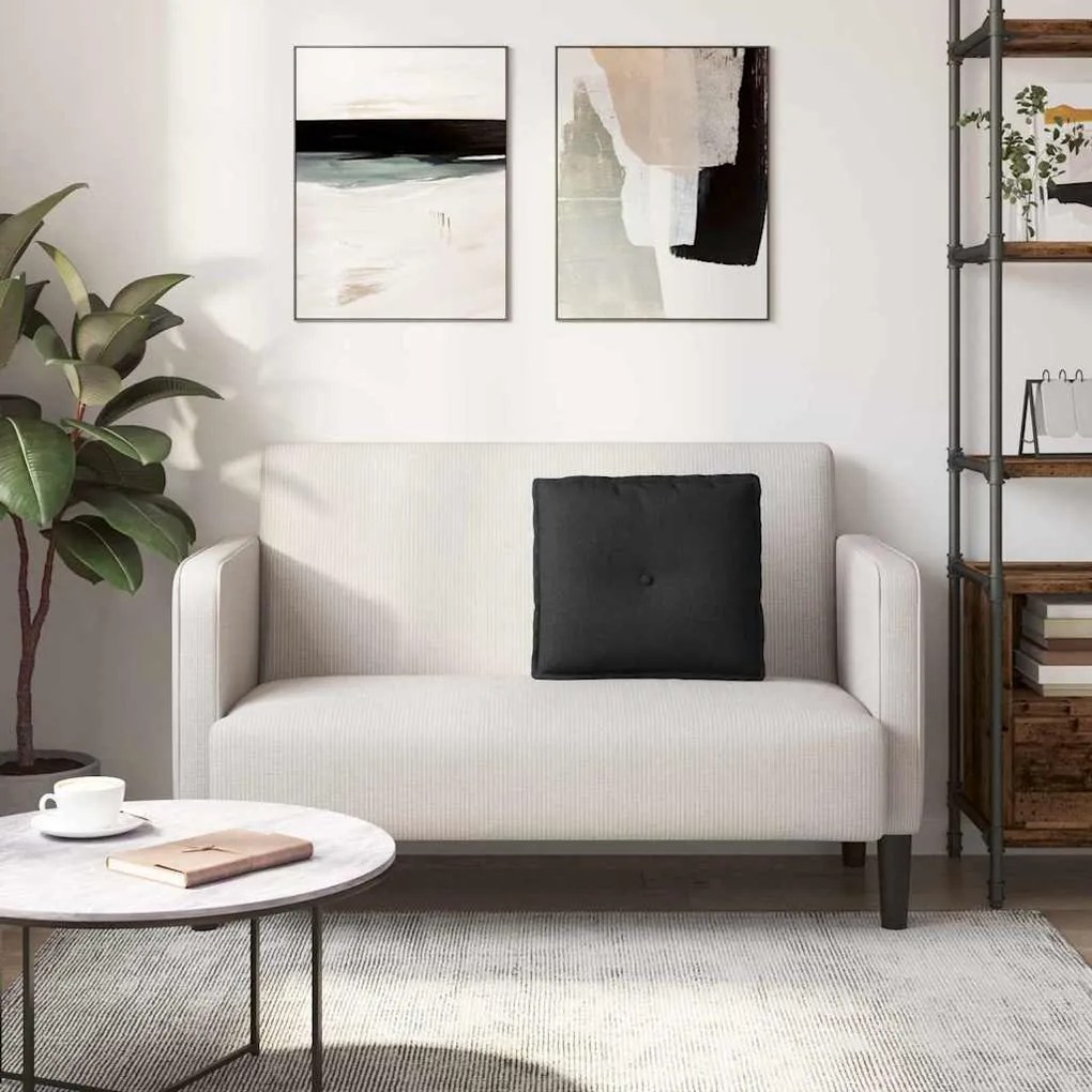 vidaXL Μαξιλάρι Πλάτης Μαύρο 50 x 19 x 45 εκ ύφασμα