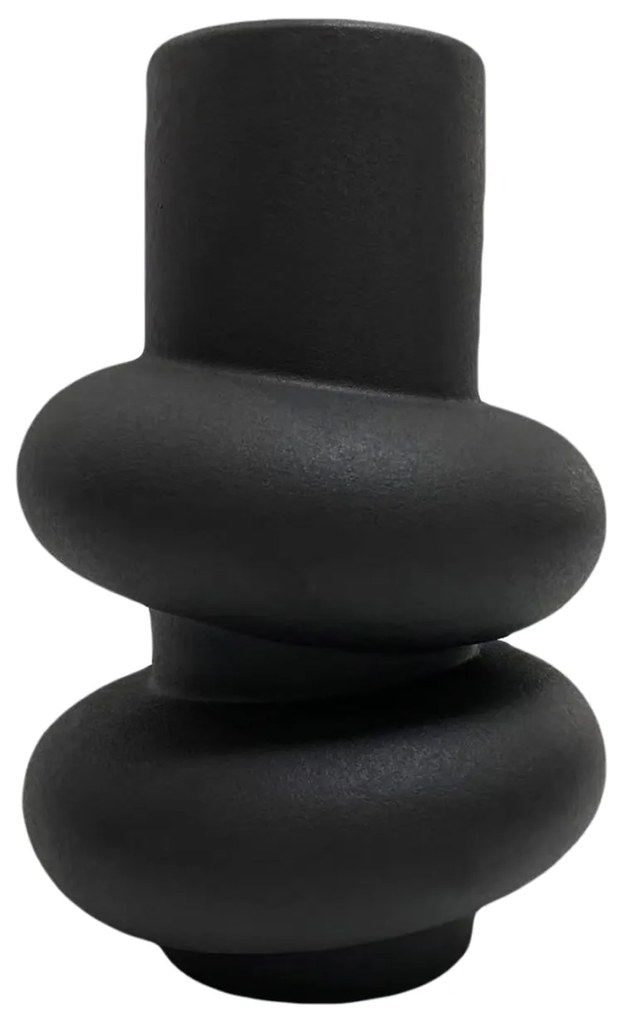 ΕΠΙΤΡΑΠΕΖΙΟ ΚΕΡΑΜΙΚΟ ΔΙΑΚΟΣΜΗΤΙΚΟ ROOK HM4627.02 ΜΑΥΡΟ ΜΑΤ Φ16x25,5Υεκ (1 Τεμμάχια)