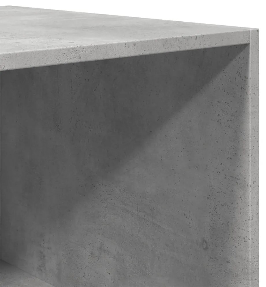 vidaXL Ντουλάπα Γκρι του Σκυροδέματος 80x50x200 εκ. Επεξεργασμένο Ξύλο