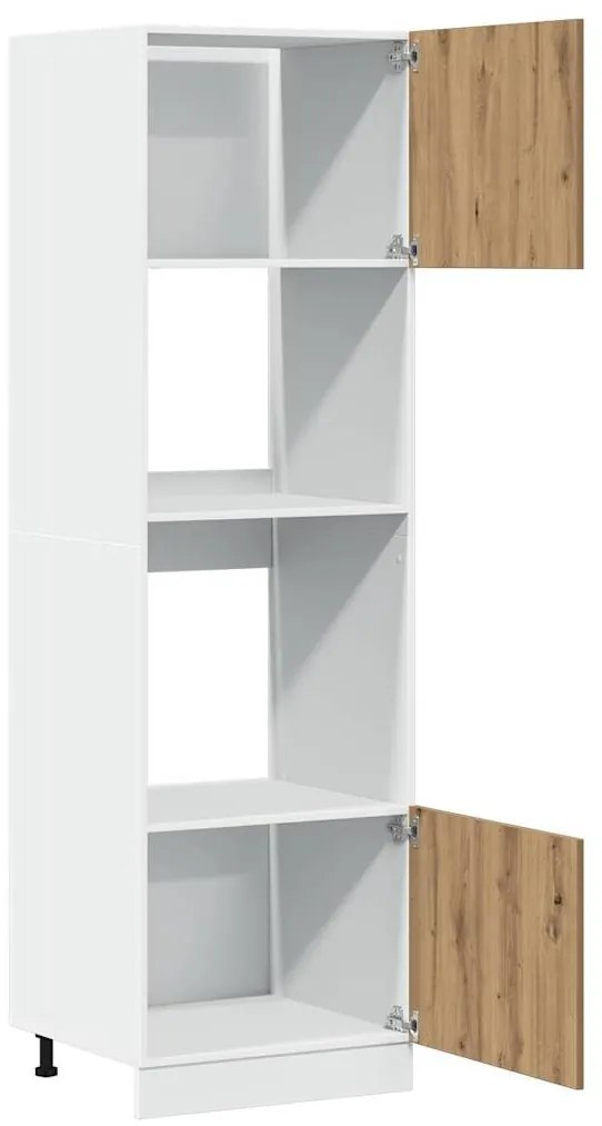 Ντουλάπι φούρνου μικροκυμάτων Artisan Oak Κατασκευασμένο ξύλο - Καφέ
