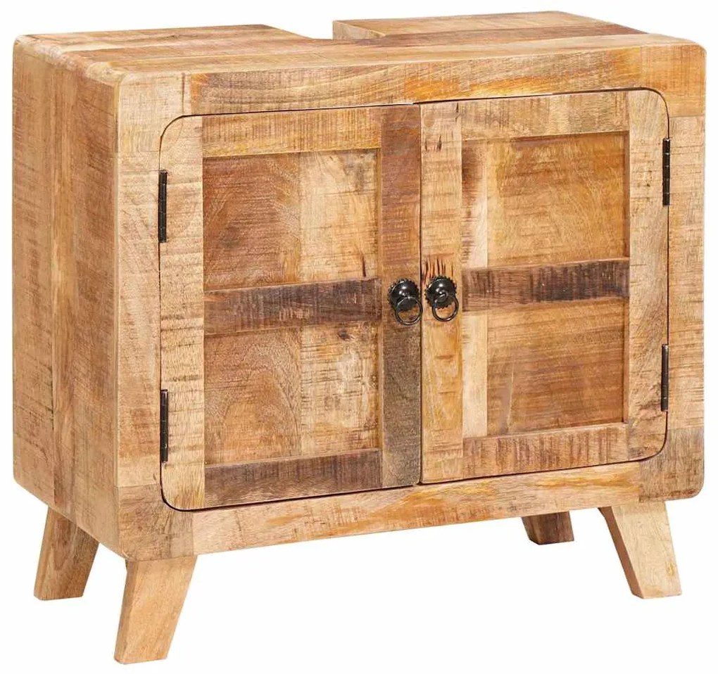 vidaXL Ντουλάπι Μπάνιου Καφέ Σοβαρή Μανγκο ξυλεία και Τεχνική ξυλεία