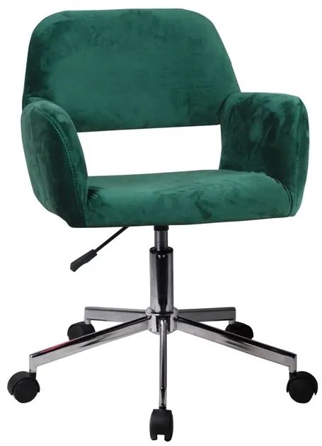 Καρέκλα Γραφείου ArteLibre KLOI Πράσινο Βελούδο 37x42x78-90cm-14230034