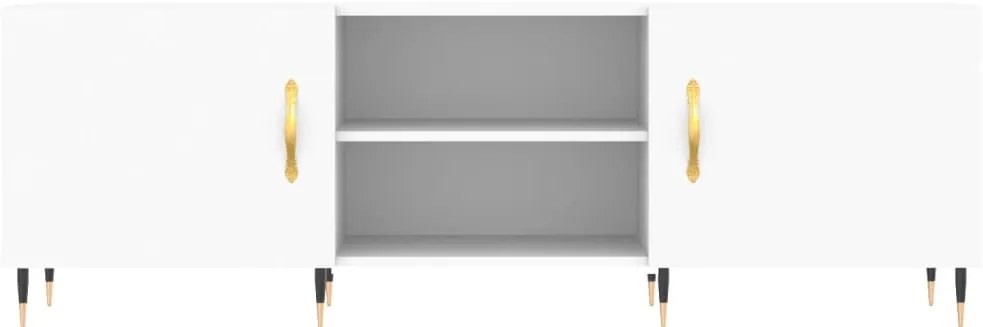 vidaXL Έπιπλο Τηλεόρασης Λευκό 150x30x50 εκ. από Επεξεργασμένο Ξύλο