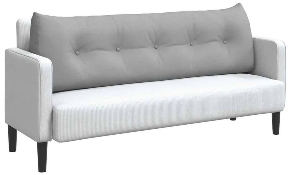 vidaXL Μαξιλάρι Πλάτης Σκίουρος Γκρί 160 x 24 x 50 εκ ύφασμα