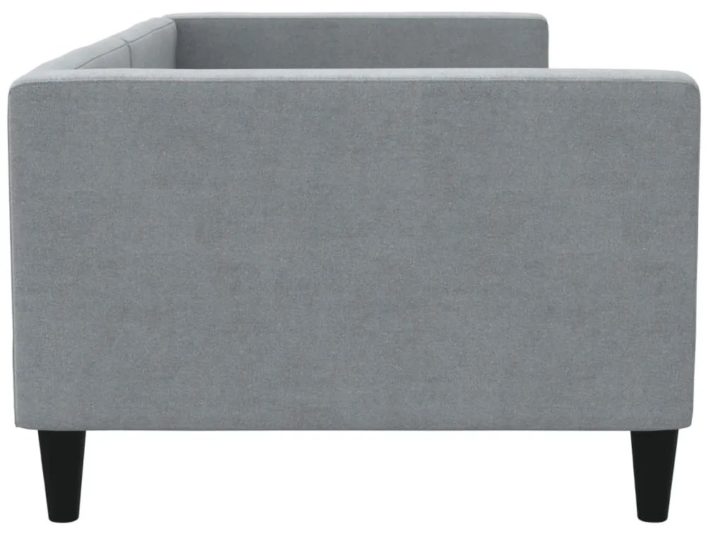 vidaXL Καναπές Κρεβάτι Ανοιχτό Γκρι 90 x 200 εκ. Υφασμάτινος