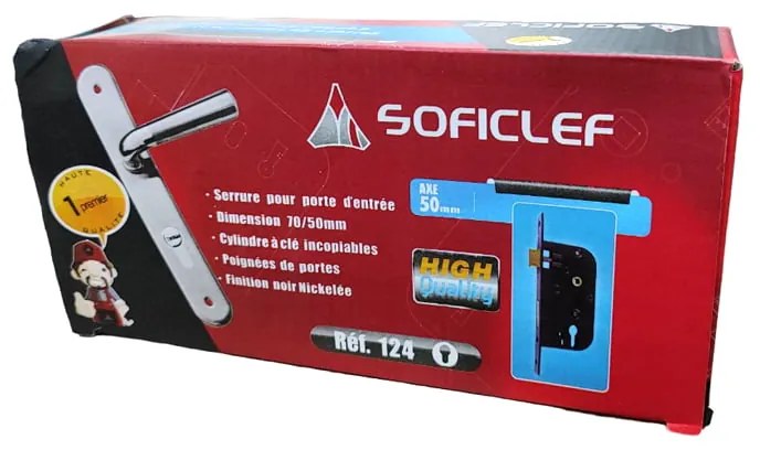 Soficlef Κλειδαριά πόρτας - Metal Door Lock Ref.124