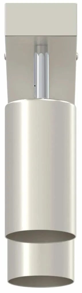vidaXL Σποτ οροφής Βουρτσισμένο νικέλιο 26 x 5.5 x 16.5 εκ Ατσάλι