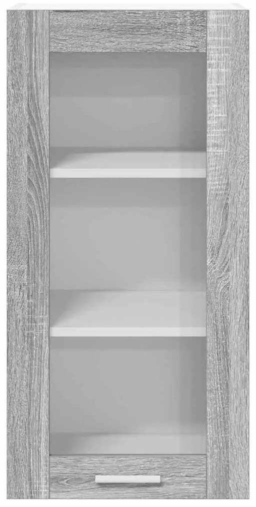 vidaXL Κρεμαστό ντουλάπι Riga 2 pcs Γκρίζο Σονομα 40 x 31 x 80 εκ.