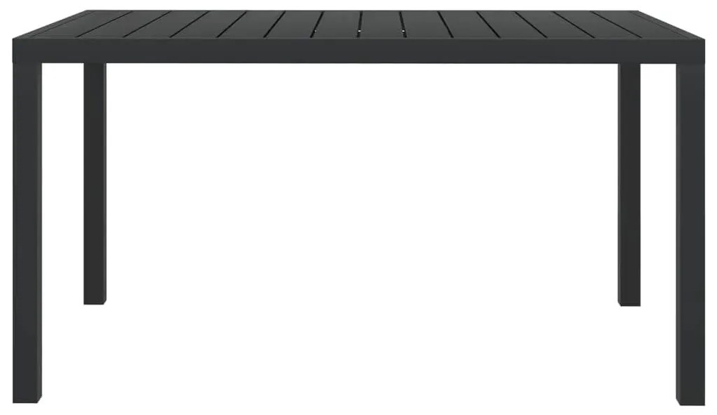 vidaXL Σετ Τραπεζαρίας Κήπου 5 Τεμαχίων Γκρι Συνθ. Ρατάν με Μαξιλάρια