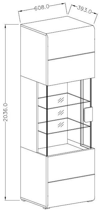 Βιτρίνα Toldo 5-Anthraki - Fusiko