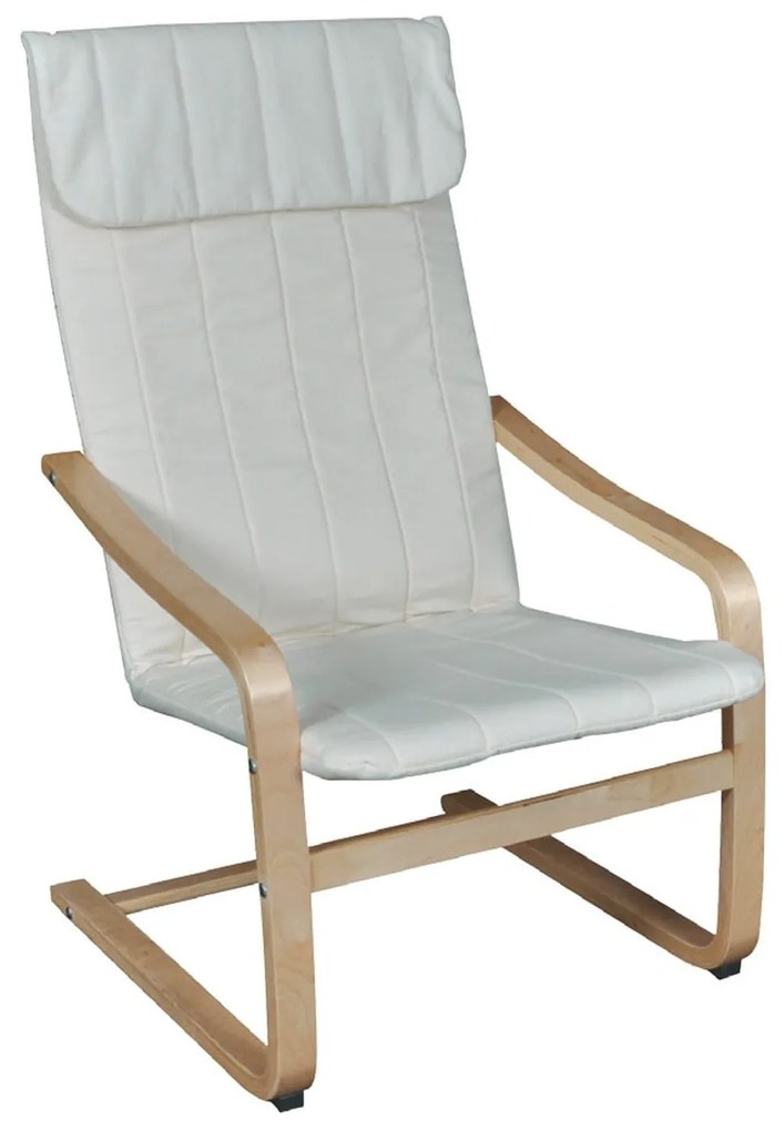 Πολυθρόνα Hamilton White  Ε7150,1 59X73X99 cm Wood, Fabric