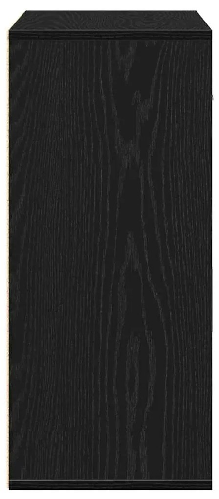 vidaXL Πλαϊνό γραφείο Μαύρη Οξυά 60 x 31 x 70 εκ Επεξεργασμένο ξύλο