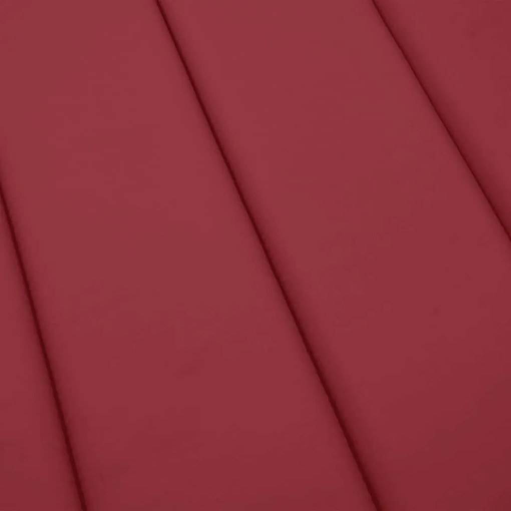 Μαξιλάρι Ξαπλώστρας Μπορντό 200 x 70 x 3 εκ. από Ύφασμα Oxford - Κόκκινο
