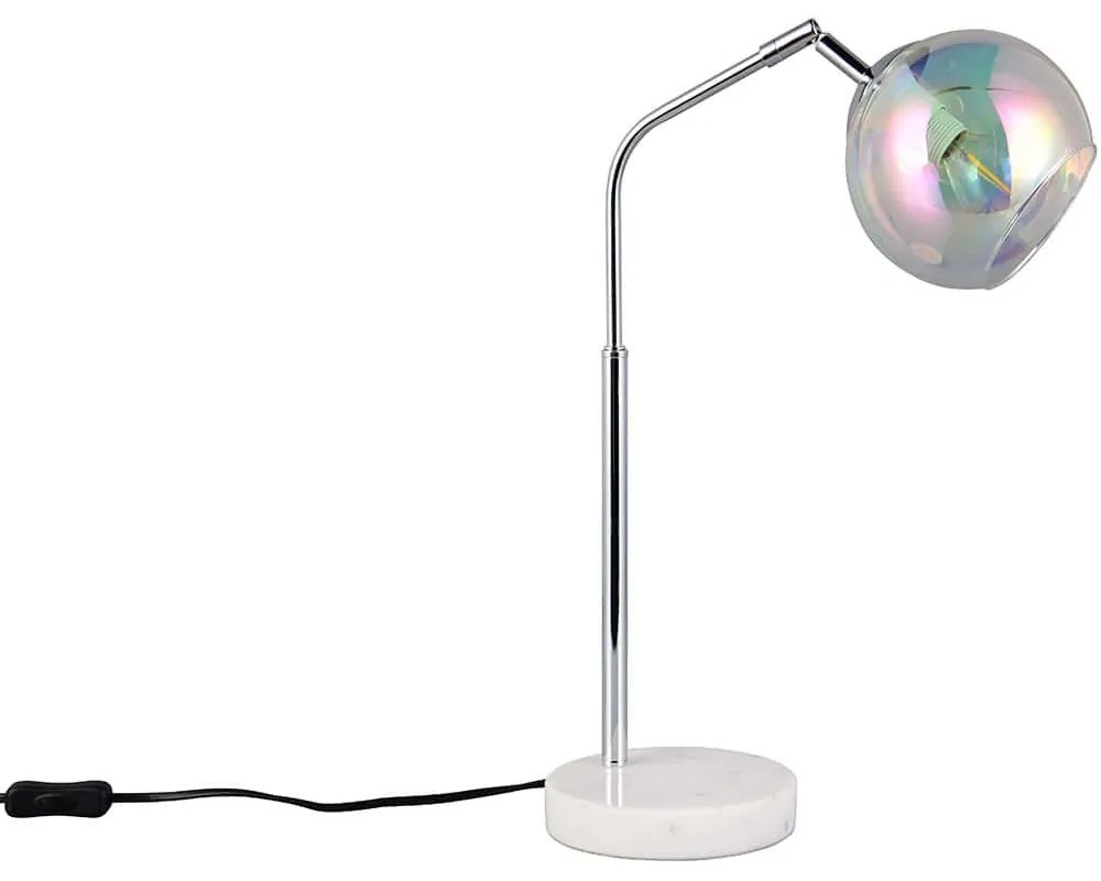 Φωτιστικό Επιτραπέζιο Paxton 516900106 Φ14x28x45cm 1xE14 10W Chrome-Irisierend Clear Trio Lighting