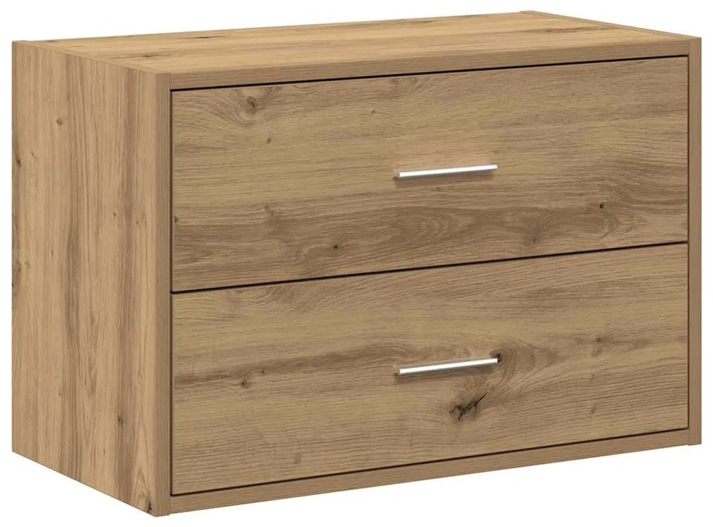 vidaXL Ντουλάπι με 2 συρτάρια Αρτισιανή Δρυς 60x31x40 εκ. Επεξ. Ξύλο