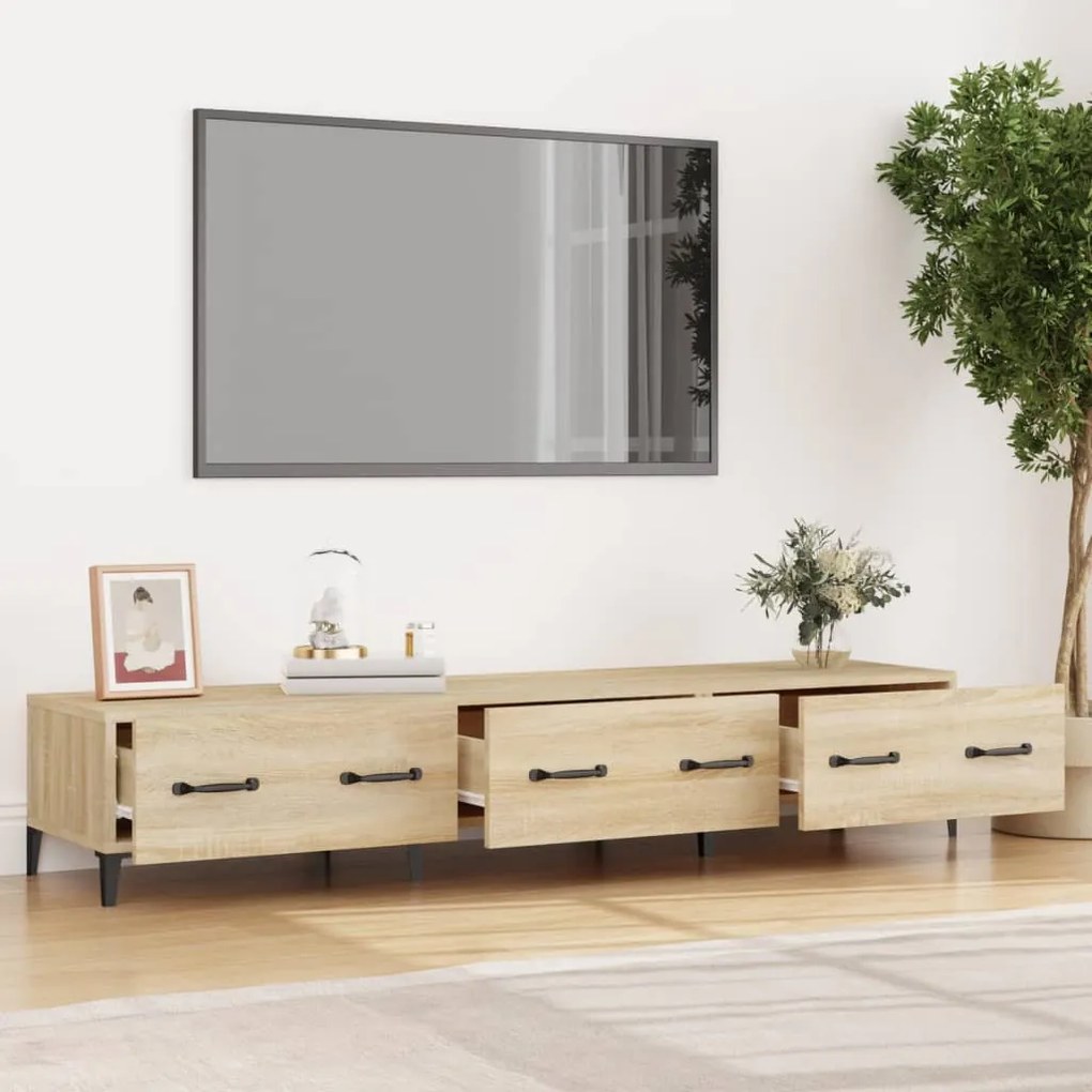 vidaXL Έπιπλο Τηλεόρασης Sonoma Δρυς 150x34,5x30 εκ. από Επεξεργ. Ξύλο