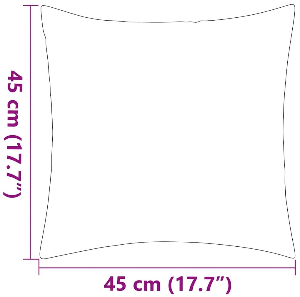 vidaXL Μαξιλάρια Εξωτερικού Χώρου 4 τεμ. Γκρι 45 x 45 εκ.