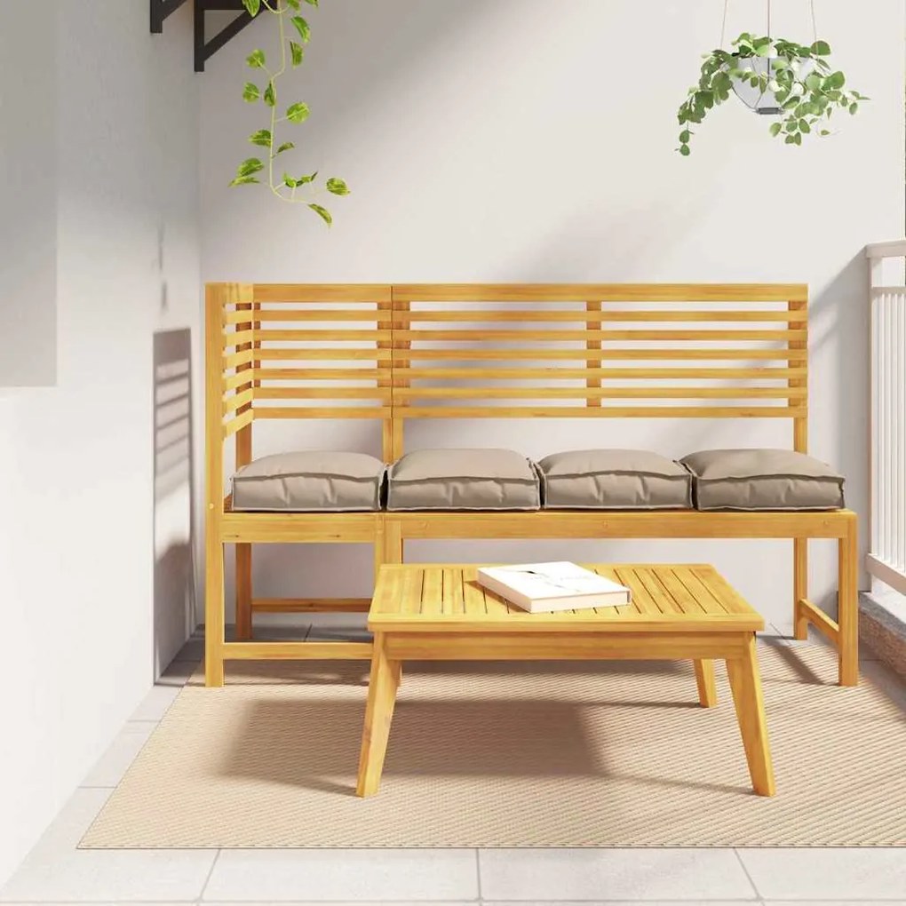 vidaXL Μαξιλάρι παλέτας για κάθισμα 4 pcs Taupe 40 x 40 x 8 εκ.