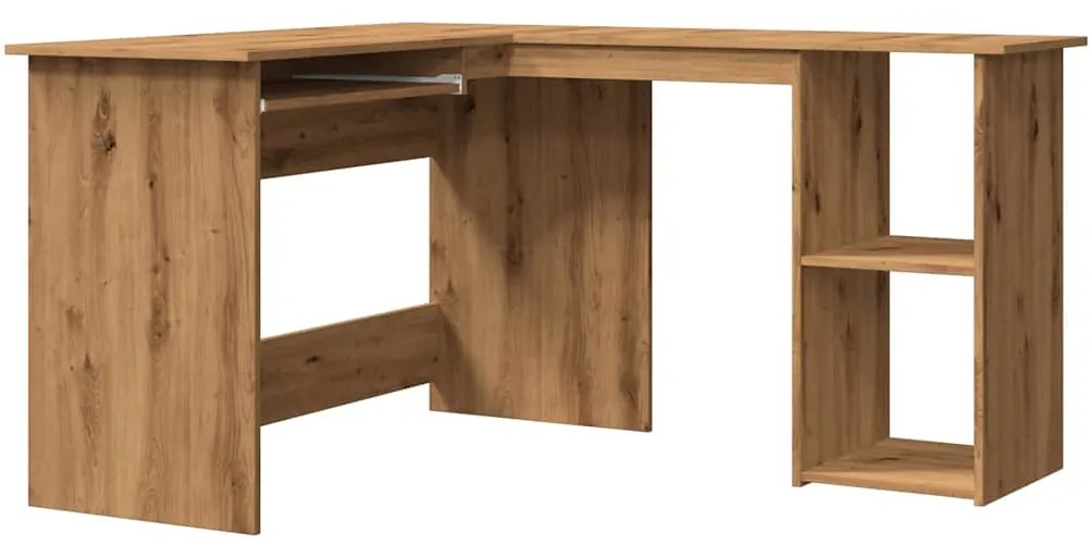 vidaXL Γραφείο Γωνιακό Τεχνίτης Δρυς 120x140x75 εκ Επεξεργασμένο Ξύλο
