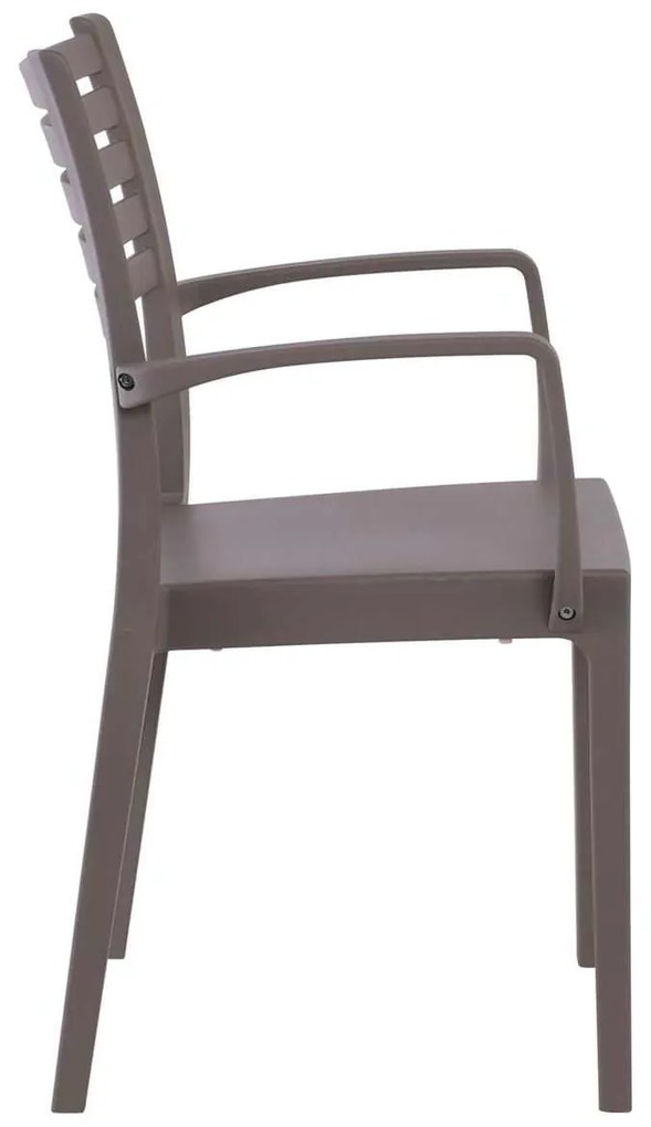 Πολυθρόνα OLIMPIA PP-UV Μπεζ Tortora 54x52x86cm