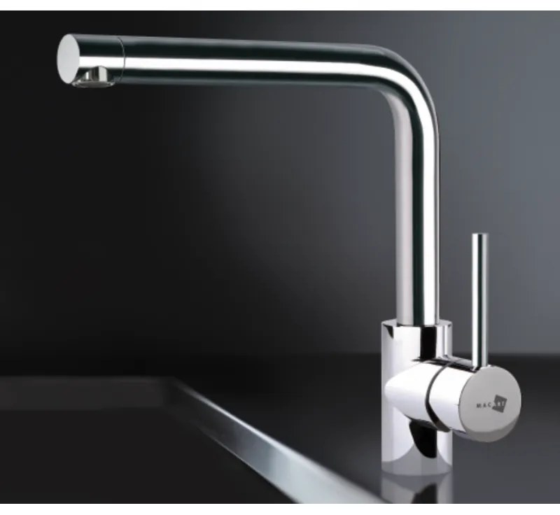 Macart Idea 100 Granit Μπαταρίες Κουζίνας βαρέως τύπου με κεραμικό δίσκο Chrome ΒΡ02002