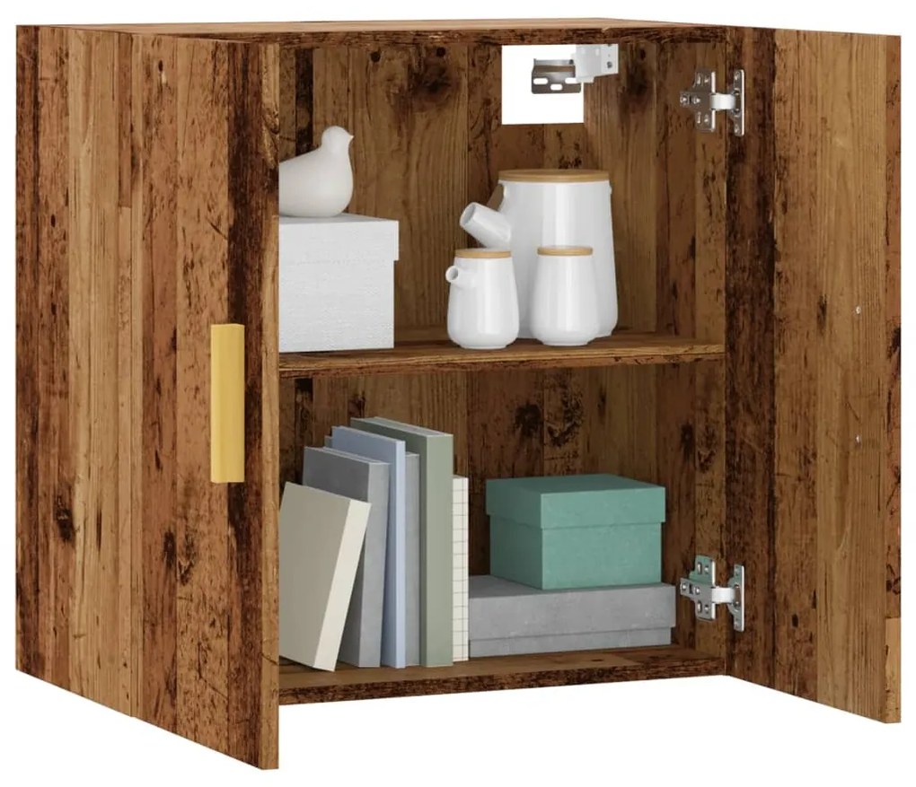 Ντουλάπι Τοίχου Όψη Παλαιού Ξύλου 60x31x60εκ Επεξεργασμένο Ξύλο