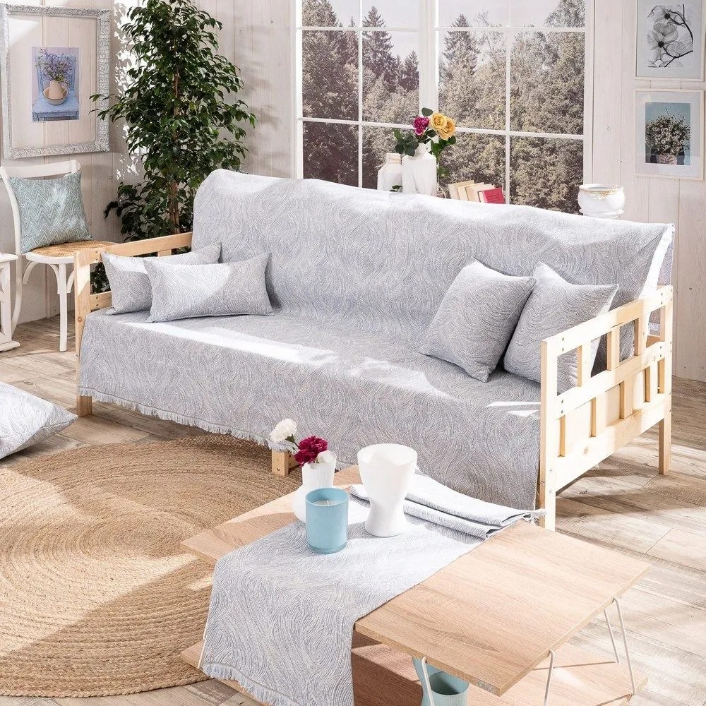Ριχτάρι Bivona 05 Blue Teoran Πολυθρόνα 180x150cm Cotton-Polyester