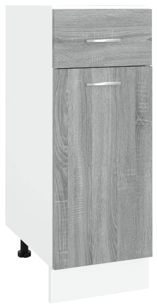 vidaXL Ντουλάπι με Συρτάρια "Lyon" Γκρι Sonoma 30x46x81,5 εκ. από Τεχνητό Ξύλο